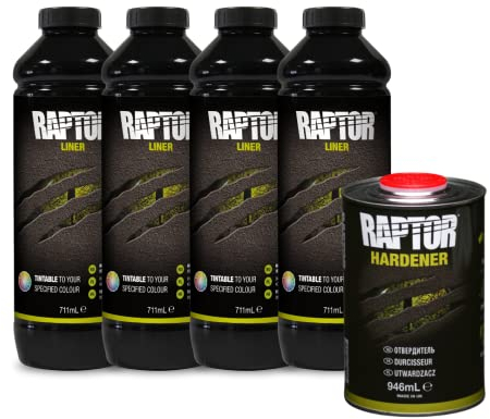 U-POL Revestimiento RAPTOR para superficies de transporte, (3,79 L, teñible)