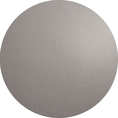 Tischset rund Lederoptik Cement 38 cm