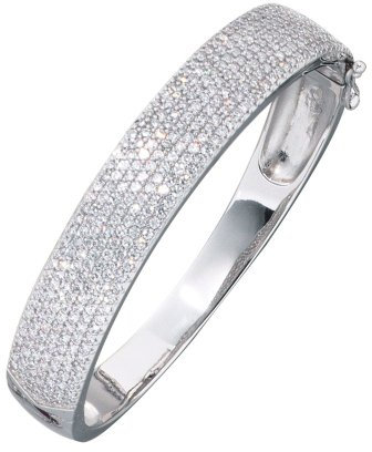 Armband Armreif Armschmuck Zirkonia 925 Echt Silber Sterlingsilber Damen