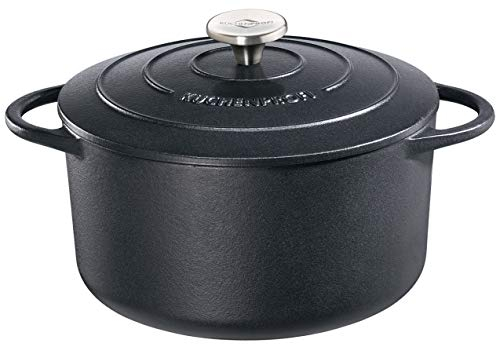Küchenprofi Bräter, Modell Provence, rund, schwarz, 28 cm