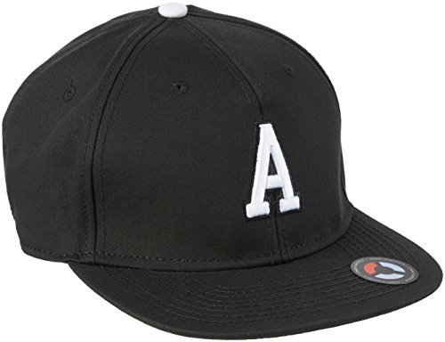 MSTRDS Unisex Letter Snapback A Baseball Cap, A Schwarz, Large