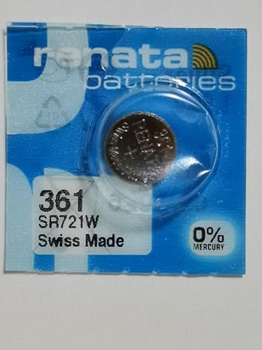 361 (SR721W) Pile Bouton/Oxyde d'argent 1.55V / pour Les Montres, Torches, Clés de Voiture, Calculatrices, Appareils Photo, etc. / iCHOOSE