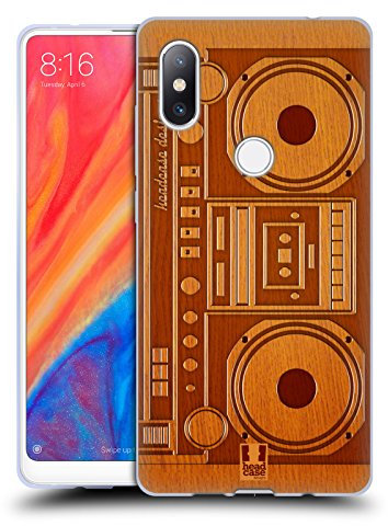 Head Case Designs Boombox Gadget Aus Holz Soft Gel Handyhülle Hülle kompatibel mit Xiaomi Mi Mix 2S