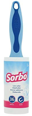 Sorbo Lint Roller Refills, Pack of 2, 36 Sheets per Refill, Chlorine-Free Sheets, Cardboard Inner Roll, Perfect for Quick and Easy Lint and Pet Hair Removal, Household Essential