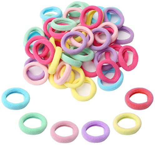 PINPOXE Baby Haargummis / Haargummi für Mädchen, verschiedene Farben, elastisch,