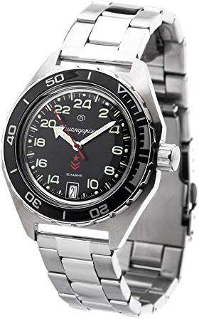 Vostok Komandirskie K65 2431/650541 24-Std. Military russische Uhr Automatik