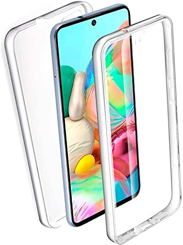 COPHONE® Coque Compatible Samsung Galaxy Note 10 Lite Entièrement Transparente 360 Protection intégrale Avant Souple + arrière Rigide. Housse Tactile 360 degres Anti Choc.