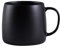 FGYHJ Keramik-Tasse, einfach, Kaffeetasse, aus Porzellan, matt, kreativ, matt, reine Farbe, Kaffeetassen, Frühstück, Kaffeetasse, Schwarz_401-500 ml
