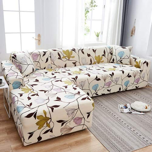 Couchbezug L Form 1/2/3/4 Sitzer,(L-förmiges Ecksofa Sofabezug sollte Zwei kaufen)L-förmiges Ecksofa mit elastischem elastische Stretch Sofa Überwürfe ( Color : F , Size : 4-Sitzer (235-300 cm) )