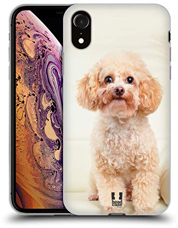 Head Case Designs Sitzender Weisser Pudel Beliebteste Hunderassen Soft Gel Handyhülle Hülle kompatibel mit Apple iPhone XR