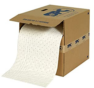 Rouleau Absorbant SXT Pour Huile, 380mm x 46m, Blanc