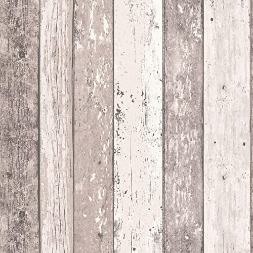 Sample Wood Effect Panels Blush Wallpaper Pink Rustic Modern Contemporary