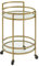 Crosley Furniture Bailey Runder Barwagen, Gold