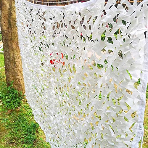 KOOEIN Rete Mimetica Militare,Rete Ombra Bianca,Rete Mimetica da Caccia,Recinzione per Privacy Giardino,Patio/Piscina/Padiglione,Vela Ombreggiante Rettangolare,1,5/2/3/4/5/6/7/8m,1.5x4m/4.9x13.1ft
