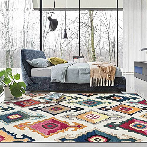 Teppiche Schlafzimmer Outdoor Teppich Anker im europäischen Stil weißbraun für Schlafzimmer & Heimtextilien 80*160