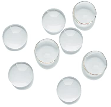 500pcs 6mm Transparent Glass Cabochons Clear Round Flat Back Dome Tile Cabochon Covers for Cameo Photo Pendant Jewelry Making 6x6x2.5mm
