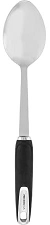 Tower T832188 Precision Plus Spoon with Hanging Loop, Softtex Handle, Stainless Steel
