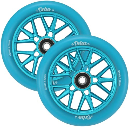 Blunt Scooters 120mm Delux Wheels Pair - Blue