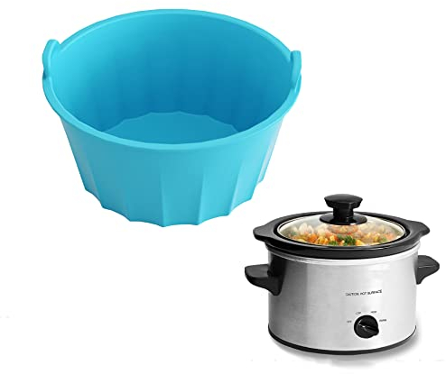 Revêtement en silicone pour mijoteuse de 6 à 8 litres, réutilisable et étanche, passe au lave-vaisselle pour casserole de 6 à 8 litres