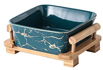 Saladier Nordique Simple Marbre Or Motif Fruits Carré Céramique Salade Dessert Bol (Couleur: B2pc, Taille: L)