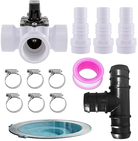 Bypass Kit für Poolheizung - Regulierungsset und Poolumstellventil - Schlauchanschluss Befestigung mehrerer Einheiten für Solarheizung, Schwimmbadzubehör Zorq