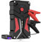 BIUBLE Booster Batterie Voiture 3000A, 12800mAh Démarreur de Voiture(Jusqu'à 7.0L Essence ou 5.5L Gazole), 12V Jump Starter avec Pinces de Sûreté Intelligentes, Lampe à LED, Marteau de Sécurité
