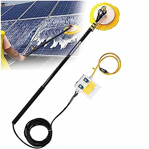 Nettoyeurs de panneaux photovoltaïques électriques efficaces – Brosse de nettoyage étincelante pour panneaux solaires pour fenêtres, serres, bateaux et terrasses – Outils de nettoyage d'extérieur