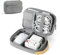 Veki Sac Électronique de Voyage Grande Capacité, Sac de Rangement Câble Multifonctionnel, Imperméable Câble Organisateur pour Disques Durs, Câbles, Chargeur, Téléphoner, USB, Carte SD (Gris)