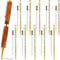 Colarr Kit di 10 penne per tornitura del legno da 7 mm, con penna a torsione sottile, con tornio di ricarica, forniture per ufficio, scuola, fai da te, amici, insegnanti, studenti, regali (oro)