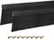 sourcing map 2 Stück Türbürste Bodendichtung H-Form Aluminiumlegierungsbasis mit 90mm Nylonbürste für Zuhause, Industrie (1000mm L x 115mm B, Schwarz)
