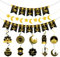 Ramadan Dekoration Set, aifulo Eid Mubarak Dekoration mit 3M 30 LED Lichterkette, Umrah Mubarak Banner Islam Deko mit Stern Mond Laterne Girlande für Muslim Ramazan Eid Party Dekoration