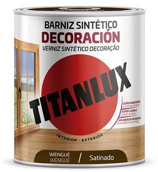 Barniz Sintético Decoración Satinado Wengué 250ml Titanlux M11100714