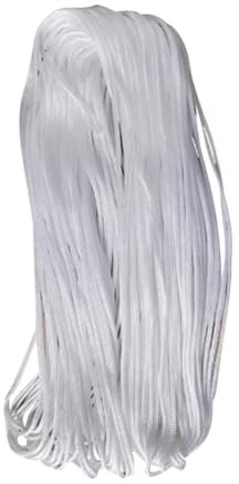 HugeDE 10m Nylon Blind String Lift Shade Cord Roman Curtain Blind Cord Wind Chime String Replacement White Shade Blinds Pull String Rope for Windows Crafts 2mm