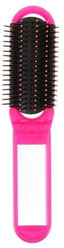 HAPINARY Faltbare Reise-haarbürste Mit Spiegel Kompaktes Entwirrendes Styling Frauen Und Mädchen Sanfte Haarpflege Mit Robustem Kamm Ohne Kopfhautverletzung Tragbarer Pocket-kamm Für Glatte