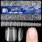 MrCuvaryas Lot de 600 faux ongles carrés extra courts - En gel souple - Couverture complète - 12 tailles - À coller - PMMA - Pour femme