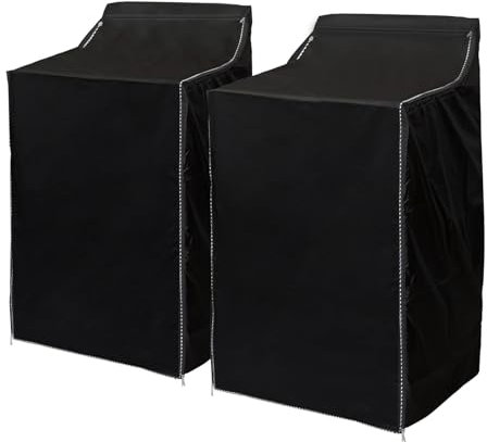HYVAKUPPA Paquete de 2 fundas portátiles para lavadora y secadora, con diseño de cremallera y bolsa de almacenamiento, poliuretano 420D, impermeable, para ropa de carga frontal superior, 29 x 28 x 43