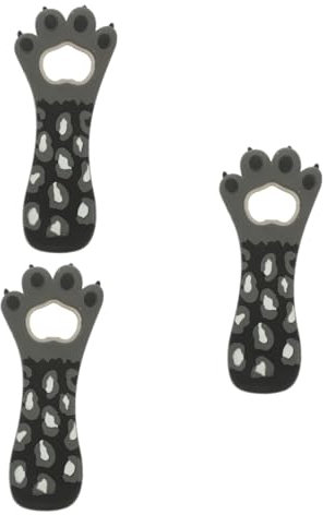 Garneck 3pcs Magnetic Beer Opener Bottle Opener for Refrigerator Keychain Style