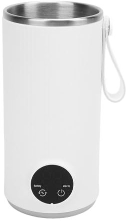 Bollitore Elettrico Portatile da Viaggio, con Funzione di Miscelazione Elettrica, Temperatura Regolabile 45/55/85/100 ℃, per Acqua Calda, caffè, tè, Latte, Ricarica USB, 400 Ml