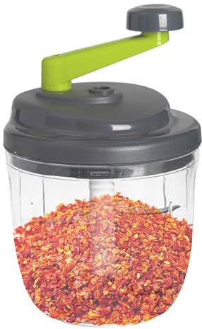 Hachoir manuel - Hachoir manuel d'aliments avec manivelle d'oignon avec récipient, coupe-légumes de cuisine, hachoir à viande, hachoir à légumes, hachoir à fruits