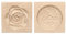 sourcing map 2pcs Wooden Cookie Mould 3.94 x 3.94 Wooden Cookie Biscuit Mould Rose Carved Baking Cookie Tool Biscuit Press Stamp