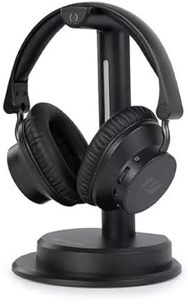 Muse M285CTV Casque TV avec Station d'émetteur et de Charge, Bluetooth, Mains Libres, réglage indépendant du Canal, 30 Heures de Batterie, égaliseur