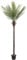 ML-Design Palmera Artificial 210 cm Decorativa, Planta Tropical Falsa Grande con Tronco, Hojas y Maceta de Plástico, para Interior y Exterior, Árbol Ornamental Realista para Salón Oficina o Recepción