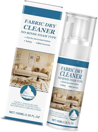 Generic Stoff-Sofa-Reiniger, Sanfter Fleckenentferner für Polster, Couch, Kissen, Effektiver Reinigungsschaum für Hartnäckige Flecken, 3 Stück, 100 Ml, für den Heimgebrauch (100 ml*3)