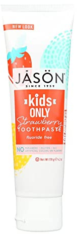 Pack of 5 x Jason Kids Only Toothpaste Strawberry - 4.2 oz