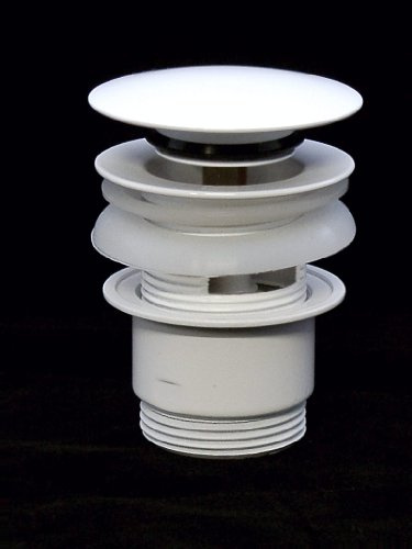 Pop - Up, Klick Excenter, Abfluss, Ablaufgarnitur, Ablaufventil, weiss