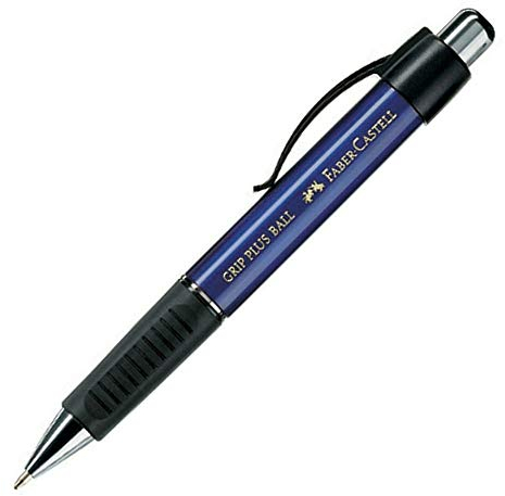 Faber-Castell Grip Plus Ballpoint Pen Metallic Blue by