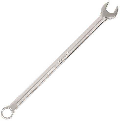 URREA 12-Point Combination Wrench - 16mm Extra Long Mechanics Tool with Extended Reach & Nickel-Chrome Finish - 1216ML