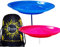 Juego de 2 platos giratorios Juggle Dream (azul/rosa) platos giratorios clásicos de circo + 2 palos + bolsa de viaje Flames N Games. Gran diversión para niños y adultos.
