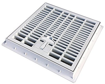 Gitterabdeckung mit Rahmen 30 x 30 cm Patentabdeckung PRO