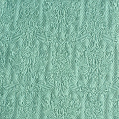 Ambiente Servietten Lunch / Party 33x33cm Elegance Pale Aqua - Hochzeit - Taufe - Geprägt / Embossed - Ideal Als Geschenk